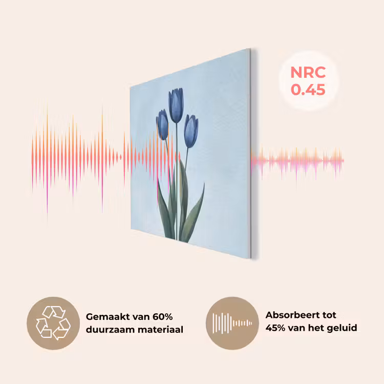 Tulpen - Blauw - Bladeren PET vilt klein -USP_NL