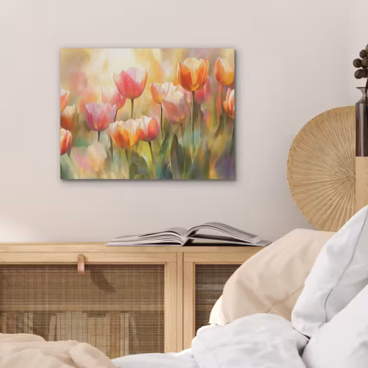 Tulpen - Sprookjesachtig - Kleurrijk PET vilt klein -sfeer3
