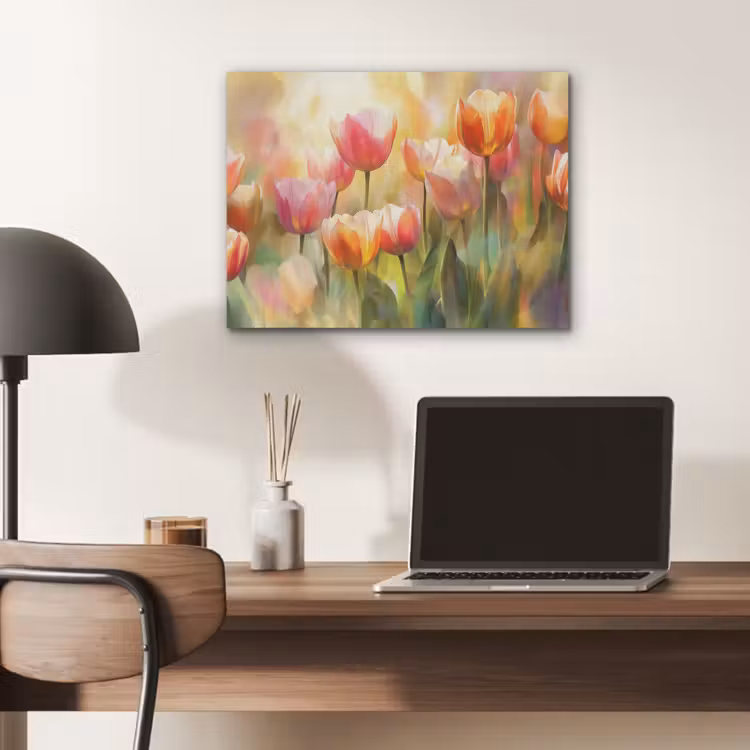 Tulpen - Sprookjesachtig - Kleurrijk PET vilt klein -sfeer5
