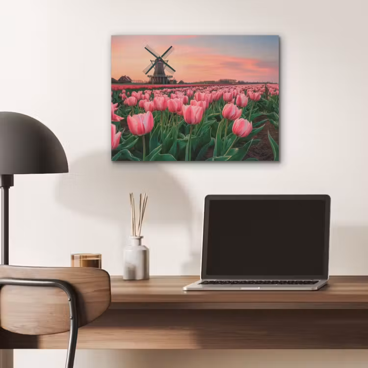 Tulpen - Molen - Nederland PET vilt klein -sfeer5