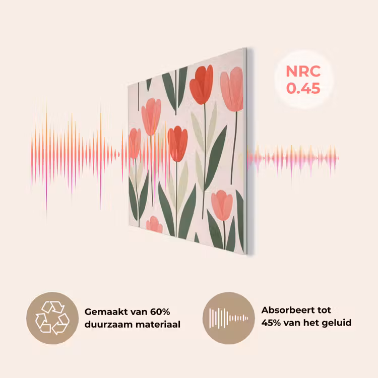 Tulpen - Modern - Roze PET vilt klein -USP_NL