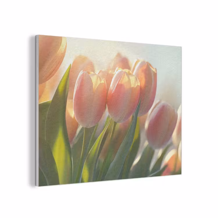 Tulpen - Roze - Zonnestralen PET vilt klein -3d