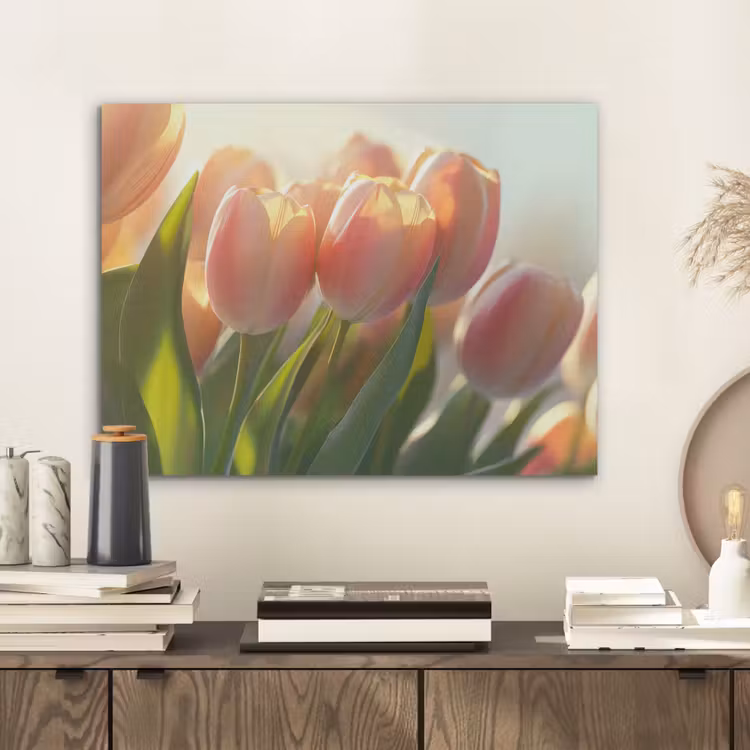 Tulpen - Roze - Zonnestralen PET vilt klein -sfeer1