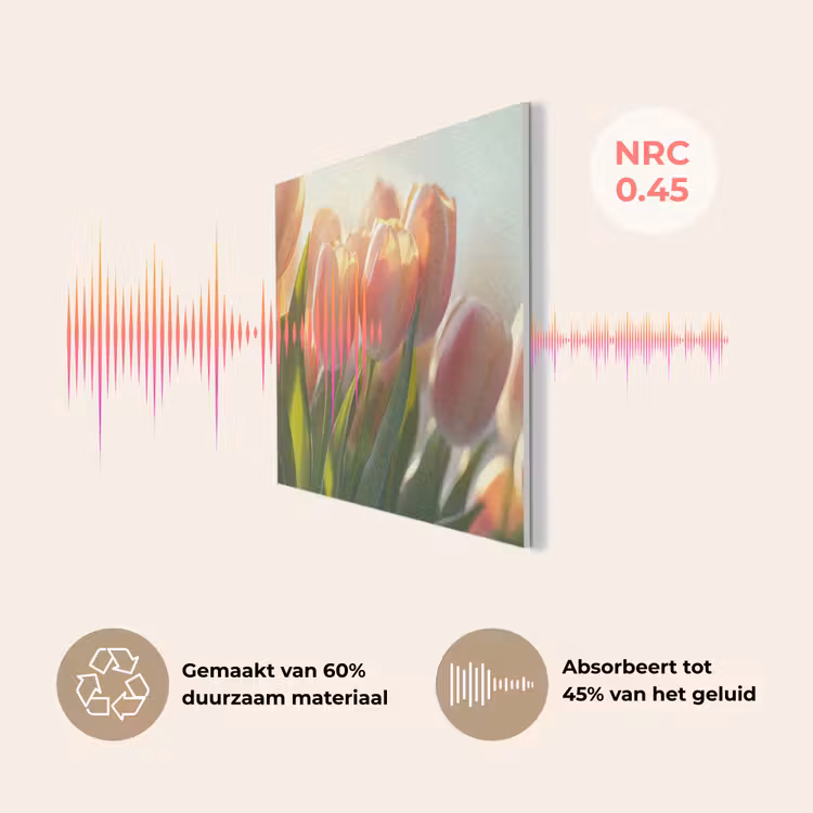 Tulpen - Roze - Zonnestralen PET vilt klein -USP_NL