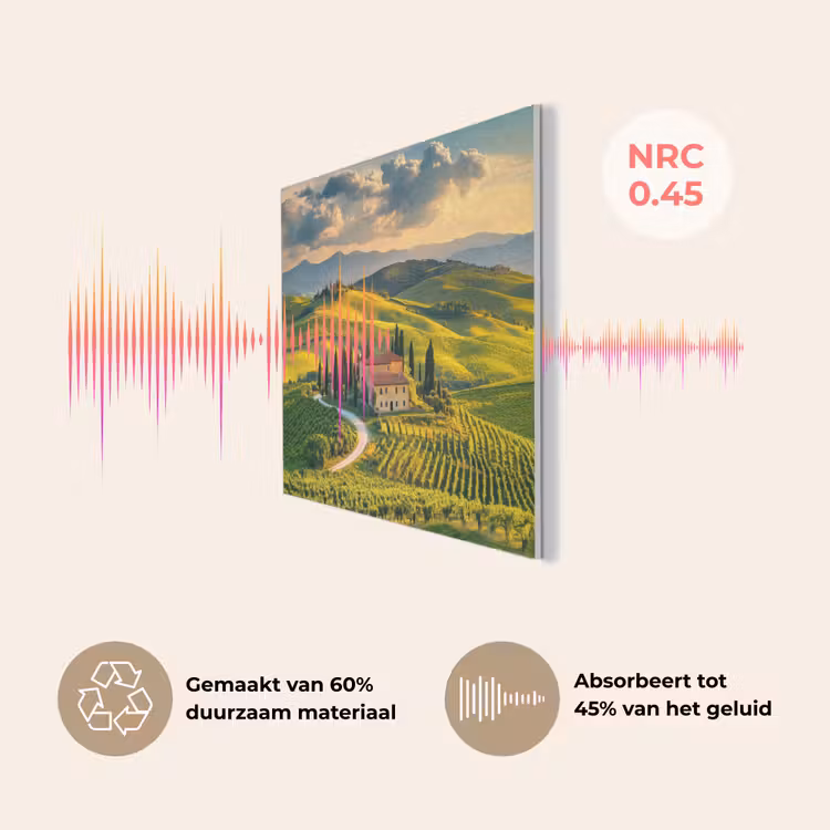 Toscane - Landschap - Wijngaarden PET vilt klein -USP_NL