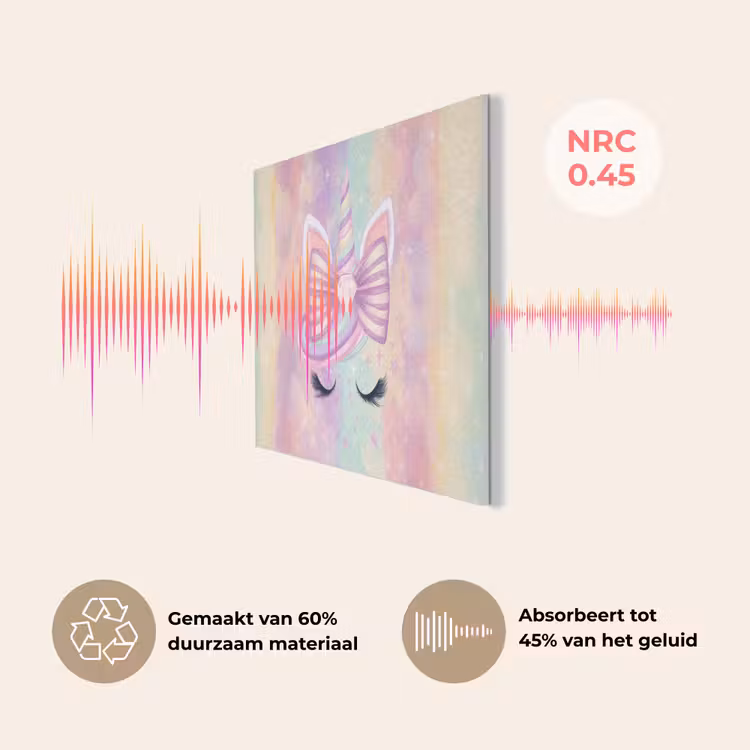 Eenhoorn - Glitters - Regenboog - pastel PET vilt klein -USP_NL