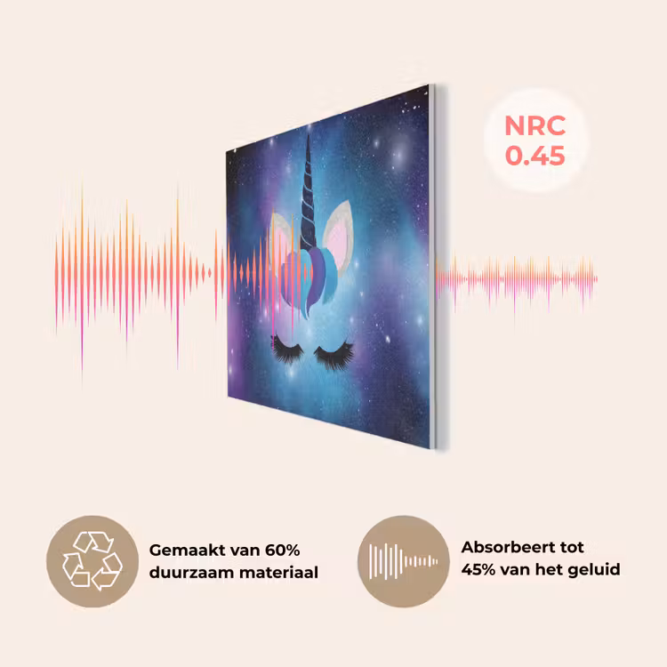 Eenhoorn - Sterrenstelsel - Magisch - Blauw PET vilt klein -USP_NL