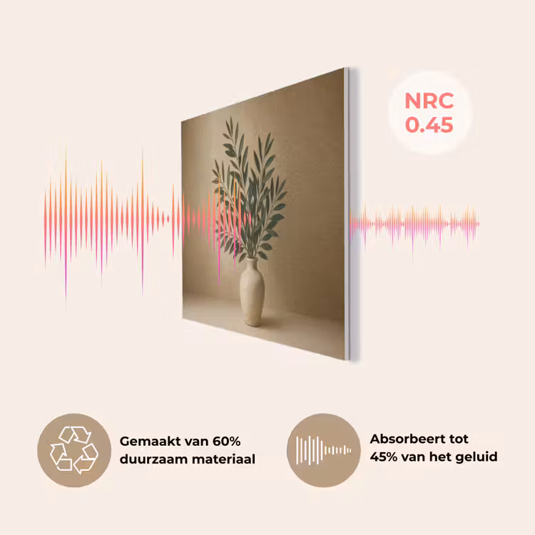 Vaas - Olijftakken - Bladeren - Beige PET vilt klein -USP_NL