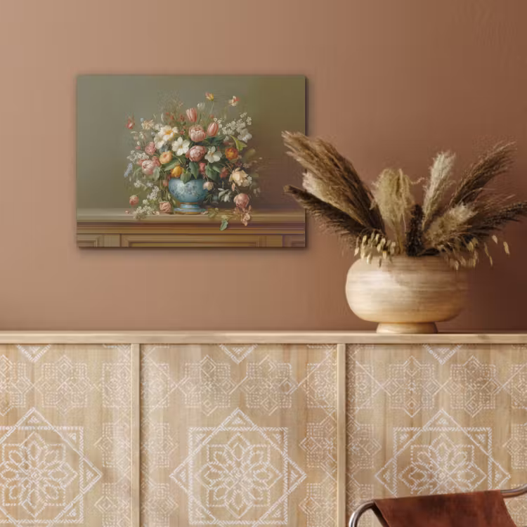Vaas - Pastel - Kleuren - Bloemen PET vilt klein -sfeer4