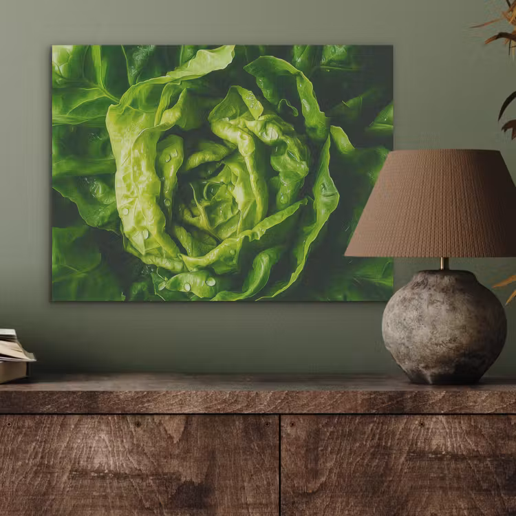 Groente - Sla - Groen PET vilt klein -sfeer2
