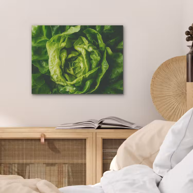 Groente - Sla - Groen PET vilt klein -sfeer3