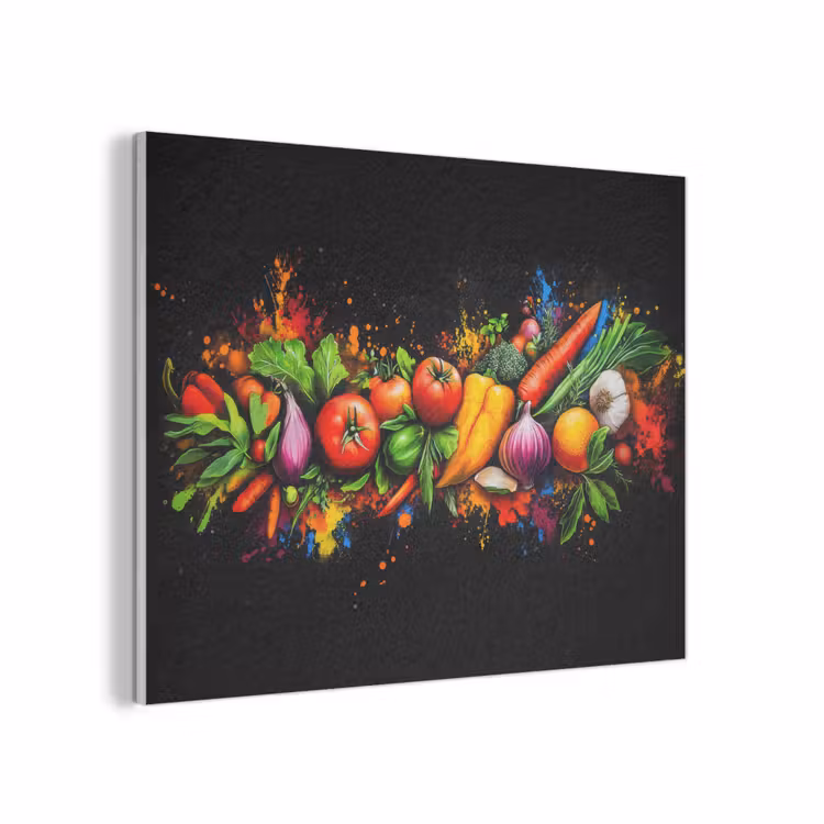 Groente - Eten - Kruiden - Graffiti - Koken PET vilt klein -3d