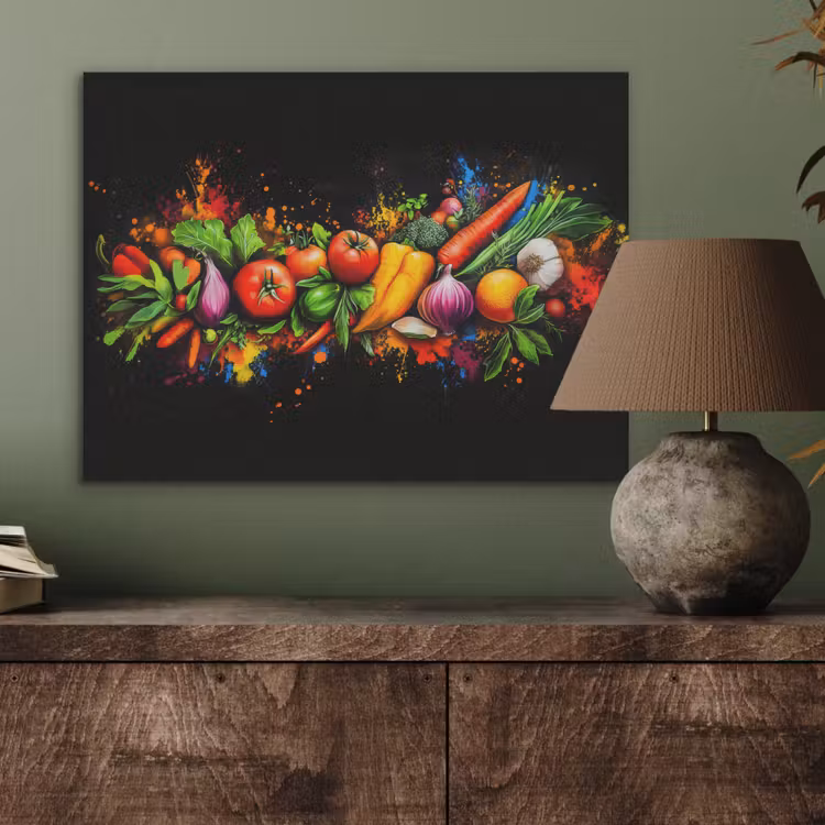 Groente - Eten - Kruiden - Graffiti - Koken PET vilt klein -sfeer2