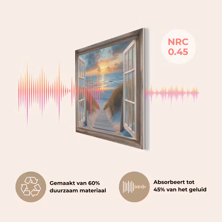 Doorkijk - Strand - Pad - Zonsondergang PET vilt klein -USP_NL