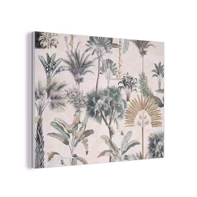 Inductie afdekplaat - Vintage - Jungle - Dieren - Natuur - Inductie beschermer PET vilt klein -3d