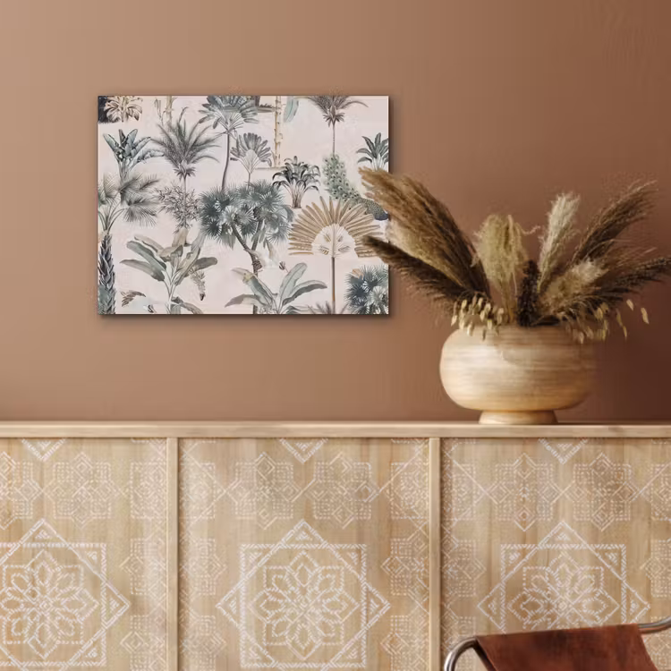 Inductie afdekplaat - Vintage - Jungle - Dieren - Natuur - Inductie beschermer PET vilt klein -sfeer4