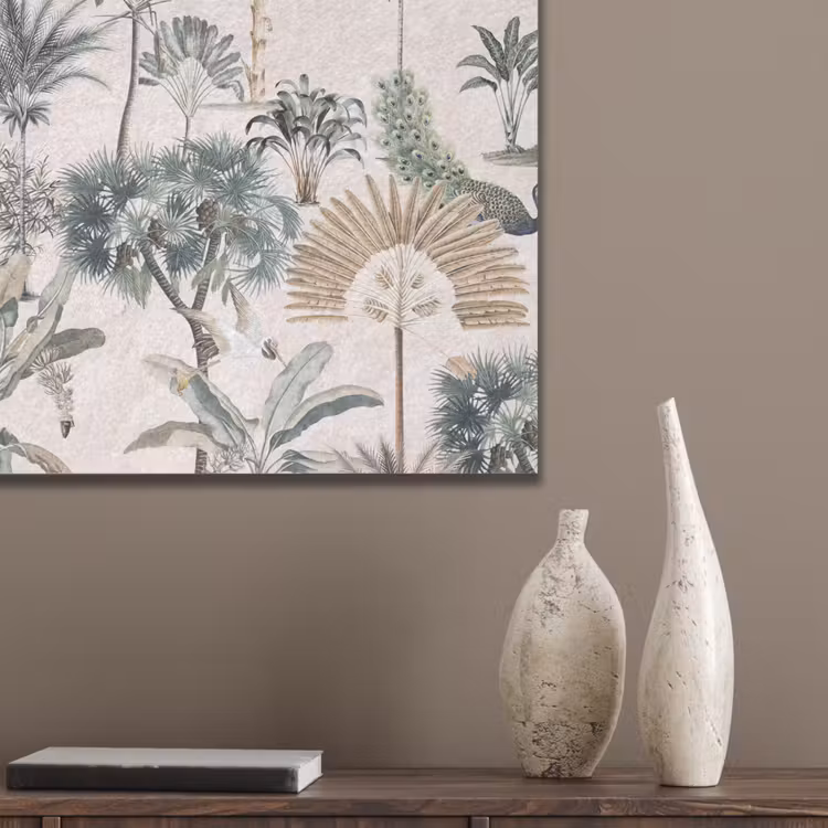 Inductie afdekplaat - Vintage - Jungle - Dieren - Natuur - Inductie beschermer PET vilt klein -sfeer6_closeup
