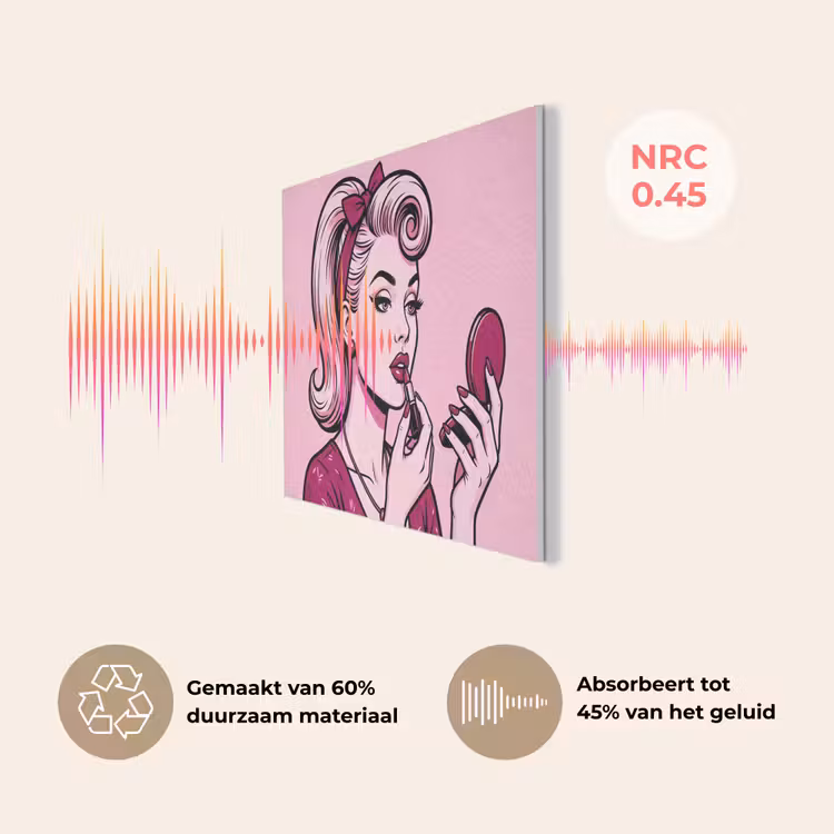Vintage - Vrouw - Roze PET vilt klein -USP_NL