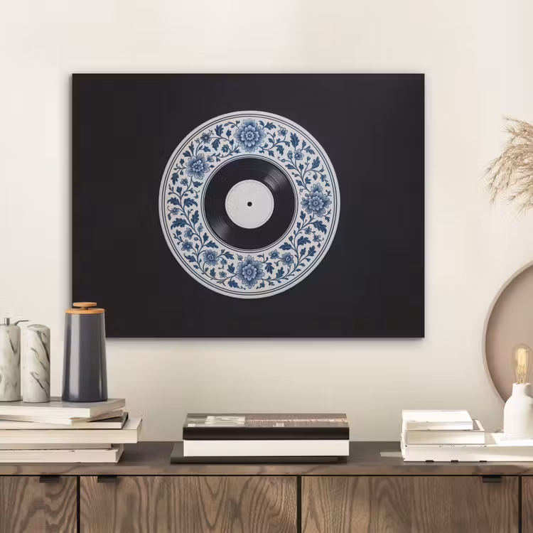 Vinyl - LP - Delfts Blauw - Muziek PET vilt klein -sfeer1