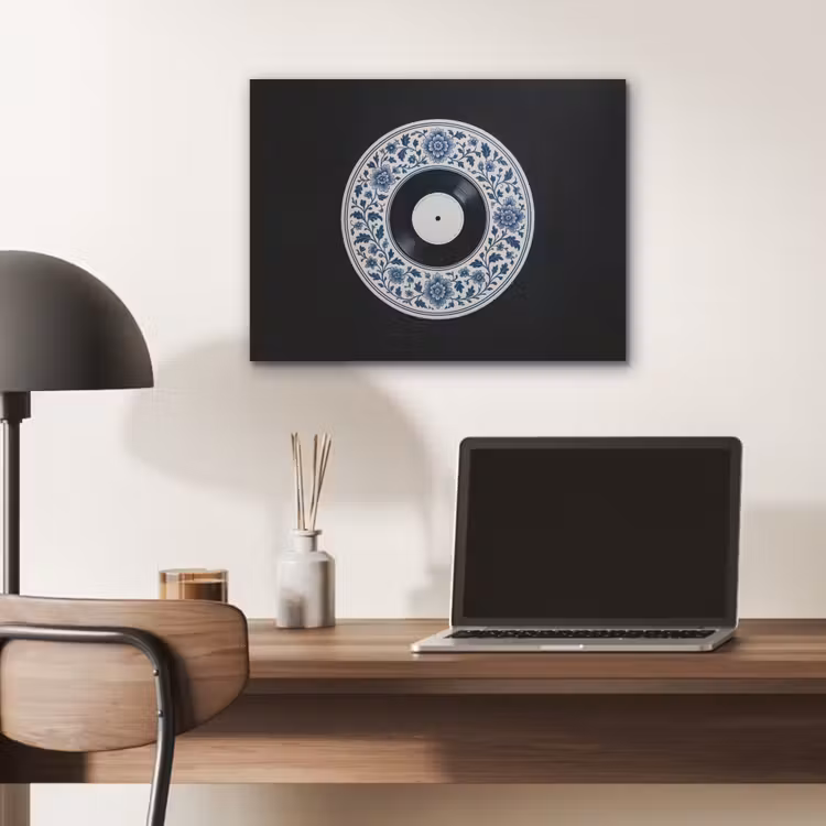 Vinyl - LP - Delfts Blauw - Muziek PET vilt klein -sfeer5