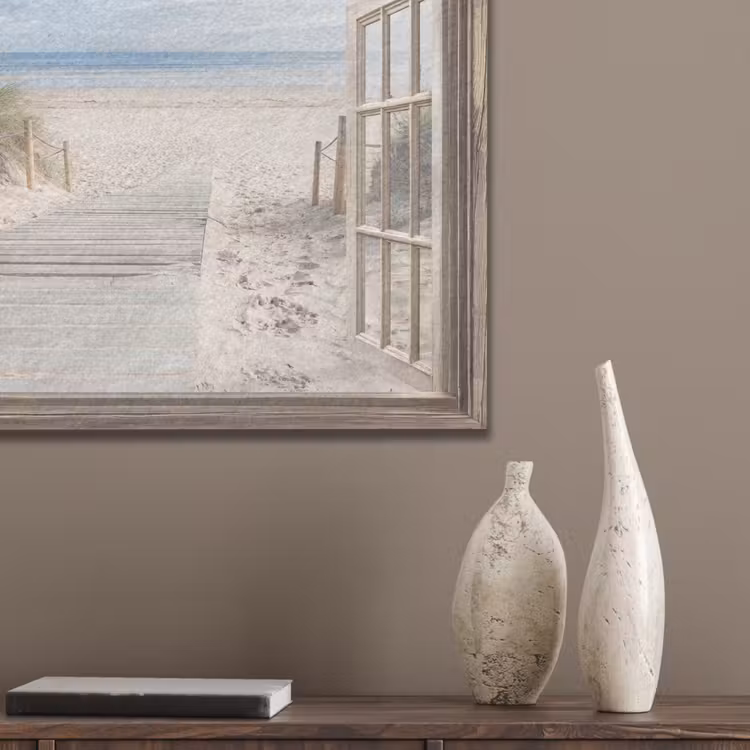 Doorkijk - Strand - Duinen - Pad - Landschap PET vilt klein -sfeer6_closeup