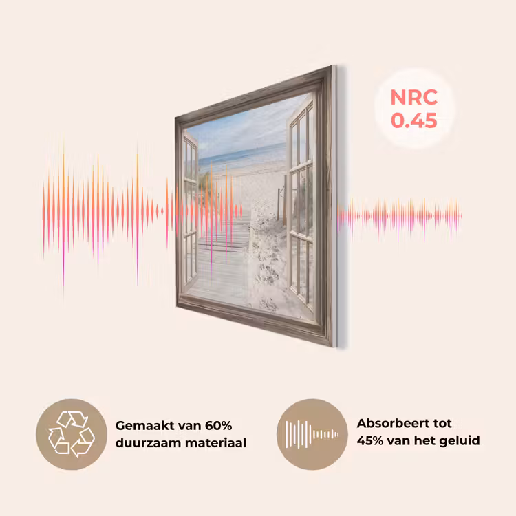 Doorkijk - Strand - Duinen - Pad - Landschap PET vilt klein -USP_NL