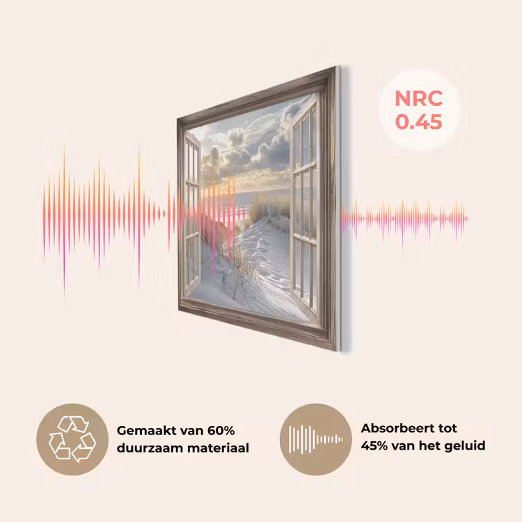 Doorkijk - Strand - Duinen - Zee - Natuur PET vilt klein -USP_NL