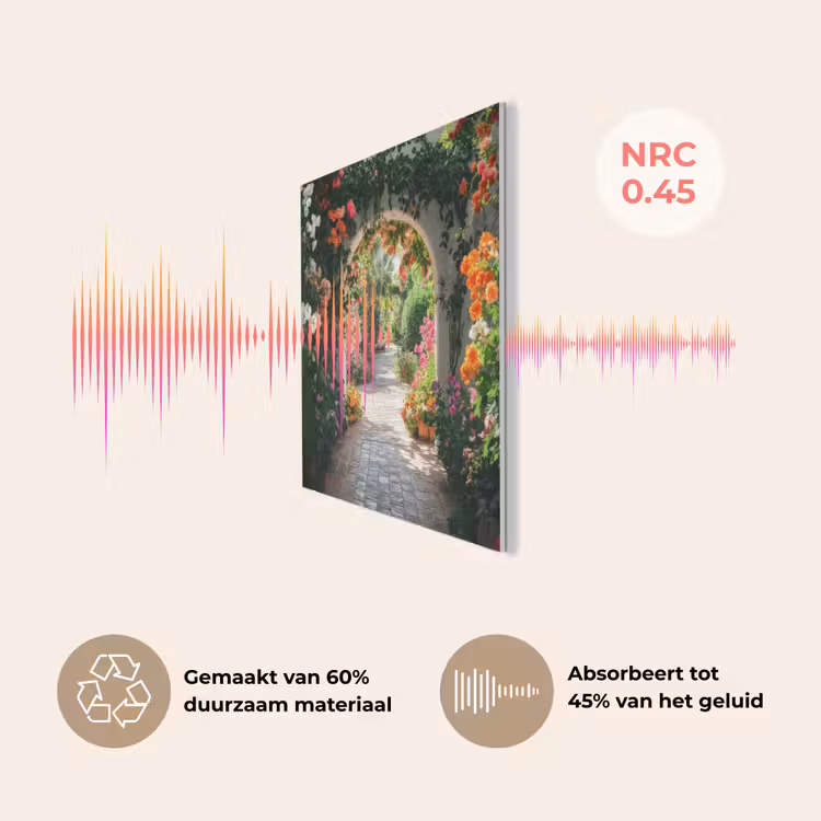 Doorkijk - Bloemen - Natuur - Bloementuin PET vilt klein -USP_NL