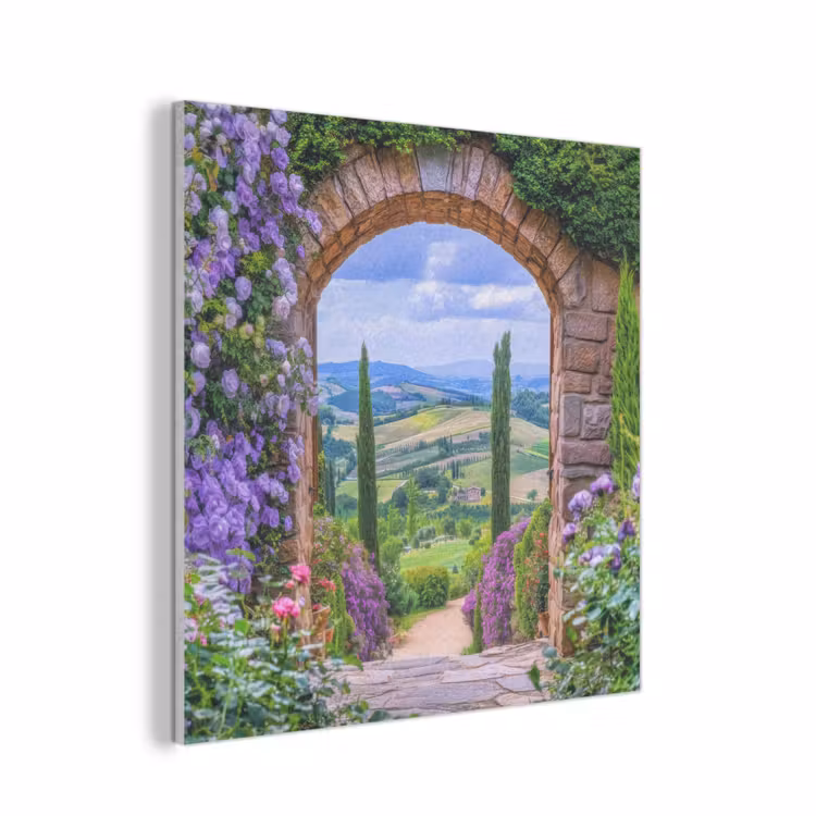 Doorkijk - Toscane - Landschap - Poort PET vilt klein -3d
