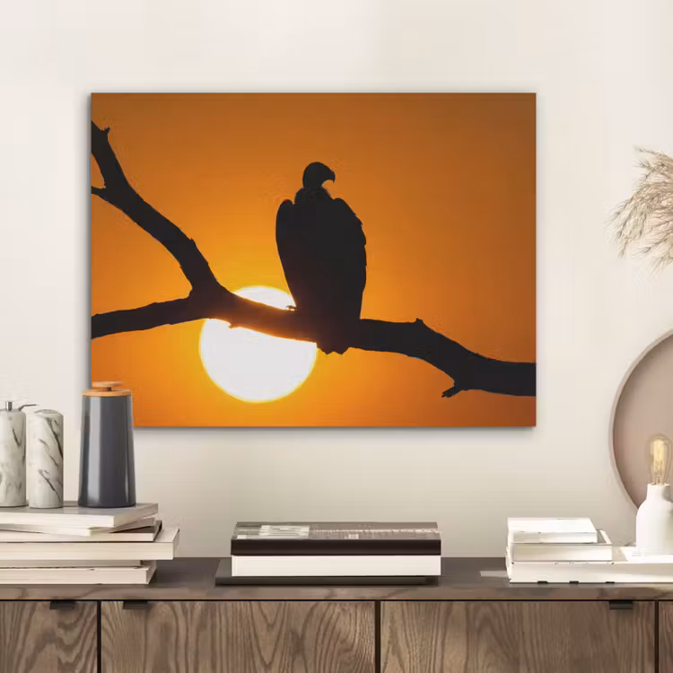 Gier - Tak - Zon - Oranje PET vilt klein -sfeer1