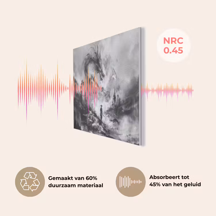 Krijger - Draak - Grijs PET vilt klein -USP_NL