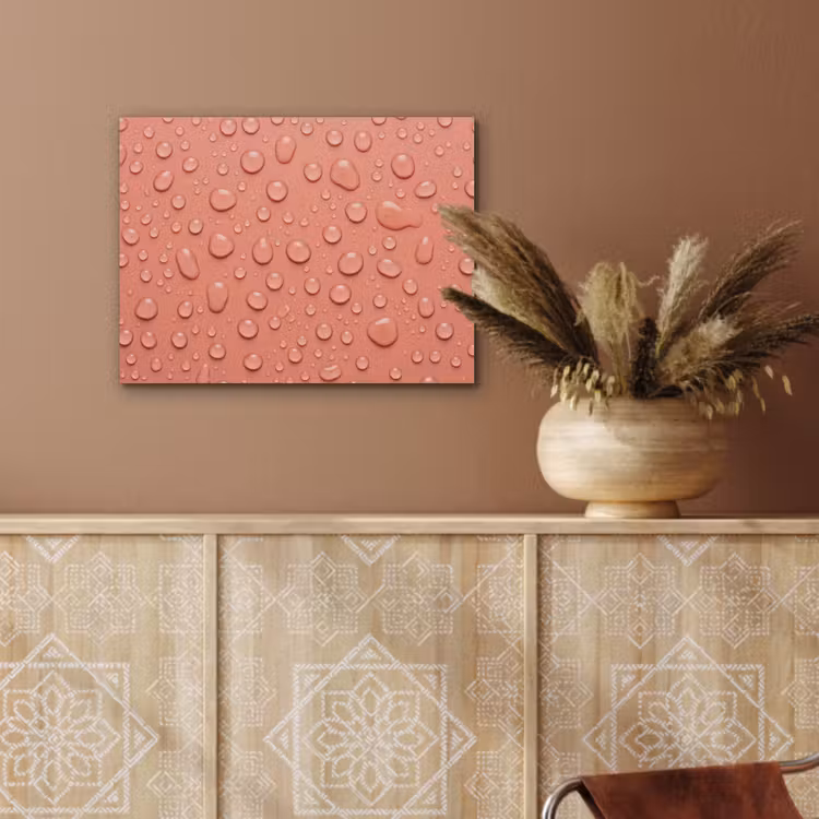 Water - Druppels - Roze PET vilt klein -sfeer4