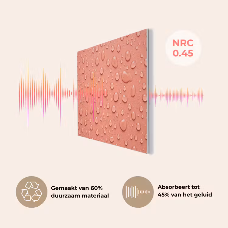 Water - Druppels - Roze PET vilt klein -USP_NL