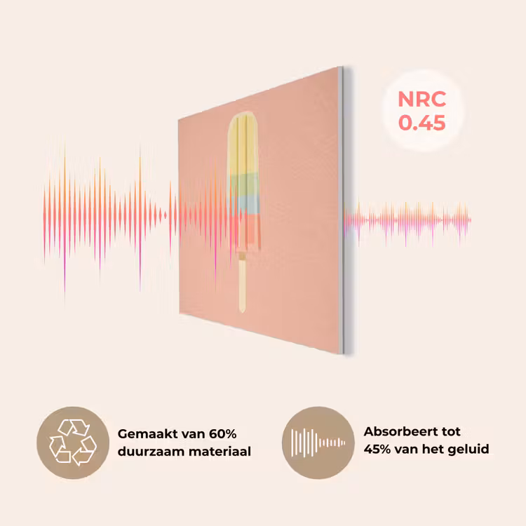 Waterijsje - Pasteltinten - Minimalistisch PET vilt klein -USP_NL