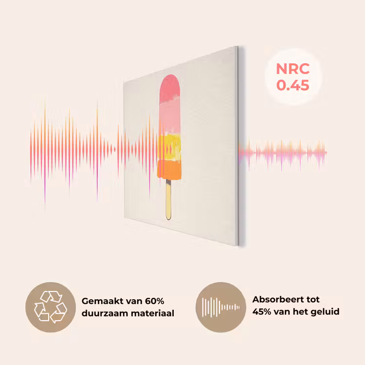 Waterijsje - Retro - Stokje - Roze PET vilt klein -USP_NL