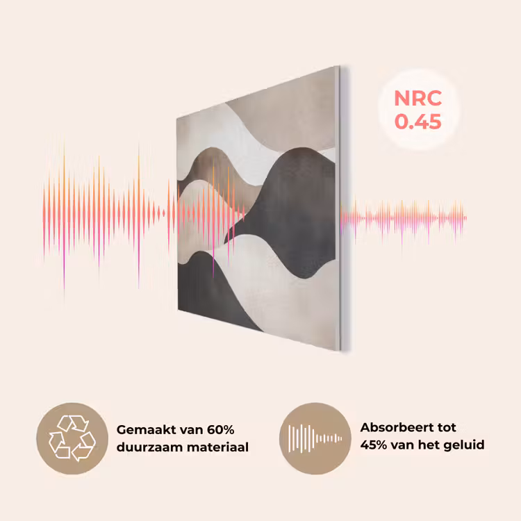 Golven - Abstract - Beige PET vilt klein -USP_NL