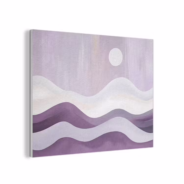 Golven - Heuvels - Abstract - Paars PET vilt klein -3d