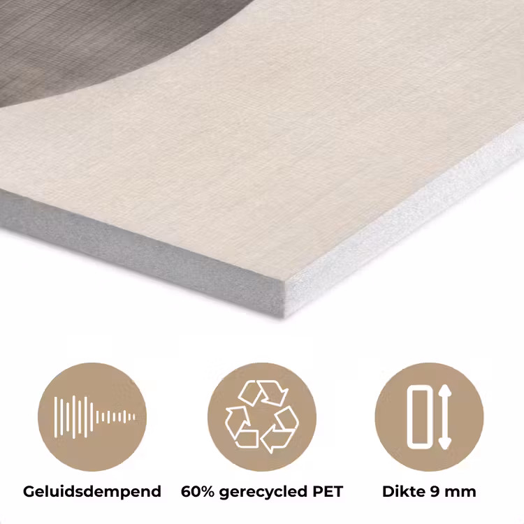 Grillige vormen - Subtiele overgangen - Dynamisch PET vilt klein -closeup_NL