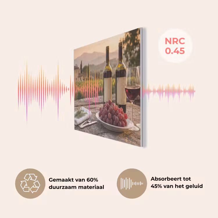 Wijn - Glazen - Druiven - Wijngaard PET vilt klein -USP_NL
