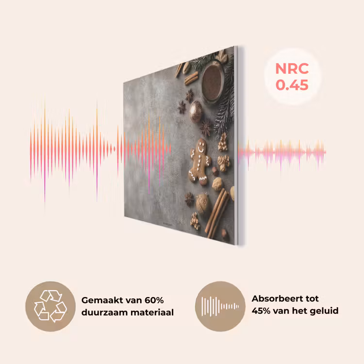 Winter - Kerst - Beton - Gingerbread man PET vilt klein -USP_NL