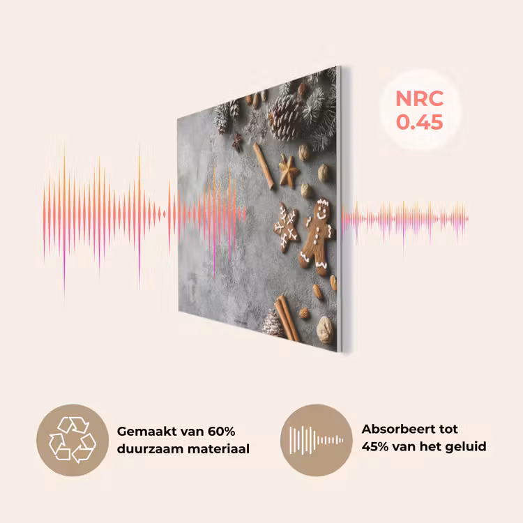 Winter - Kerst - Beton - Dennenappels PET vilt klein -USP_NL