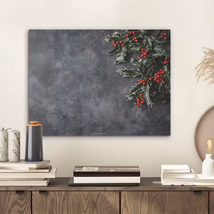 Winter - Hulst - Kerst - Beton PET vilt klein -sfeer1