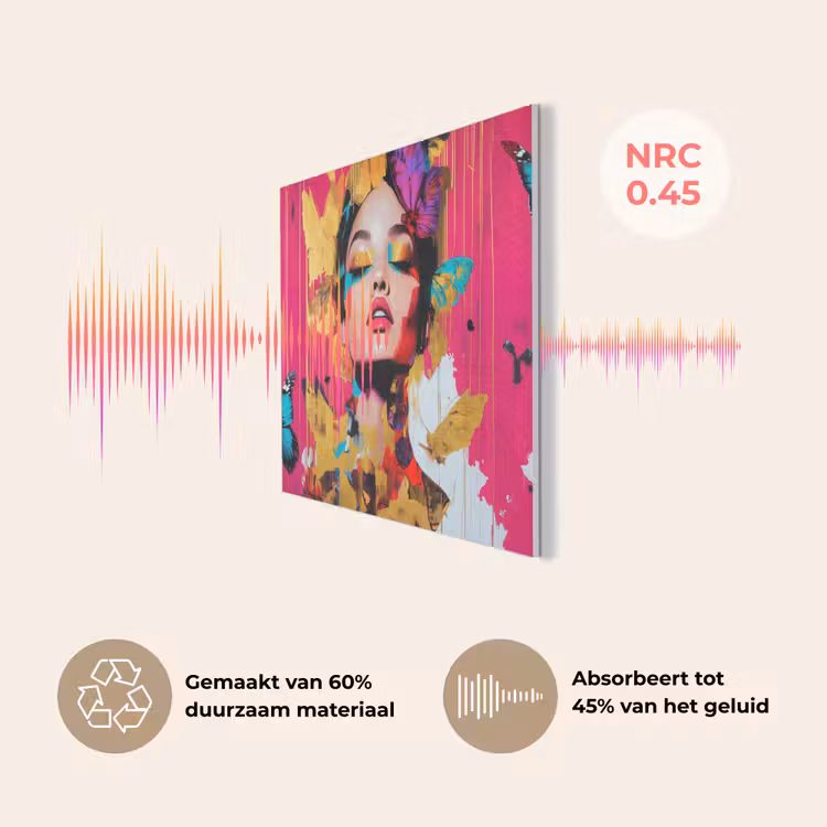 Vrouw - Abstract - Kleurrijk PET vilt klein -USP_NL