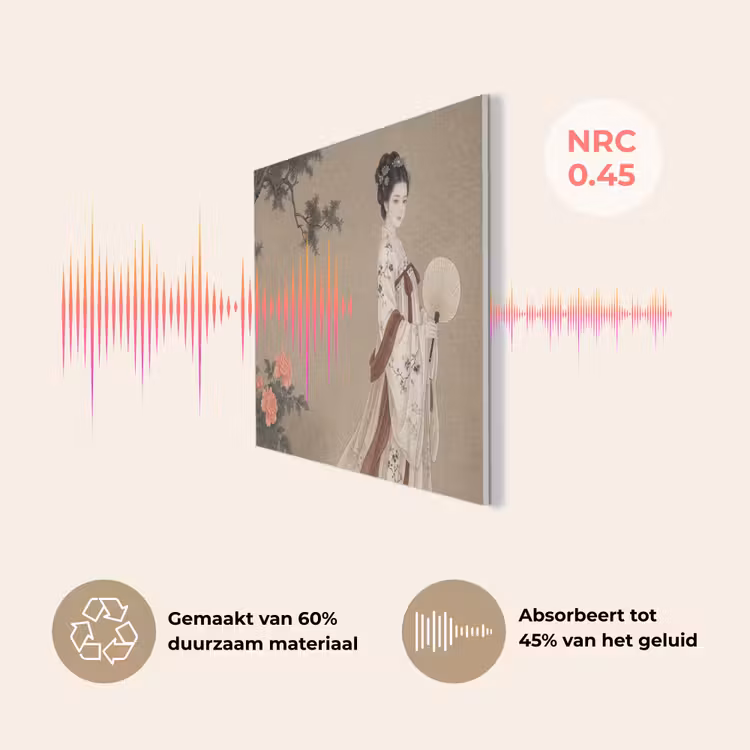 Vrouw - Azië - Kunst - Beige PET vilt klein -USP_NL