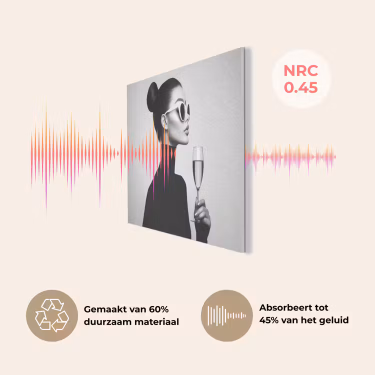 Vrouw - Champagne - Modern PET vilt klein -USP_NL