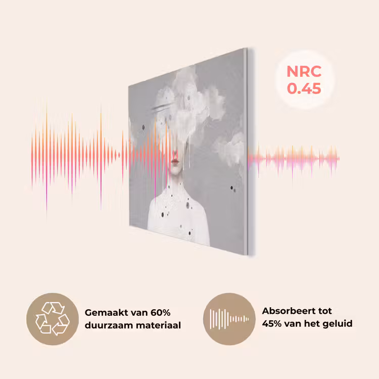 Vrouw - Wolk - Grijs PET vilt klein -USP_NL