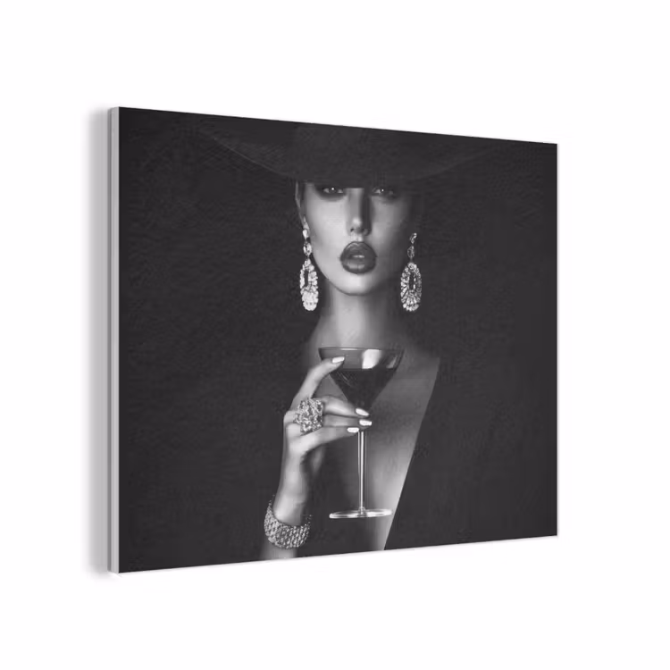 Vrouw - Cocktail - Chic PET vilt klein -3d
