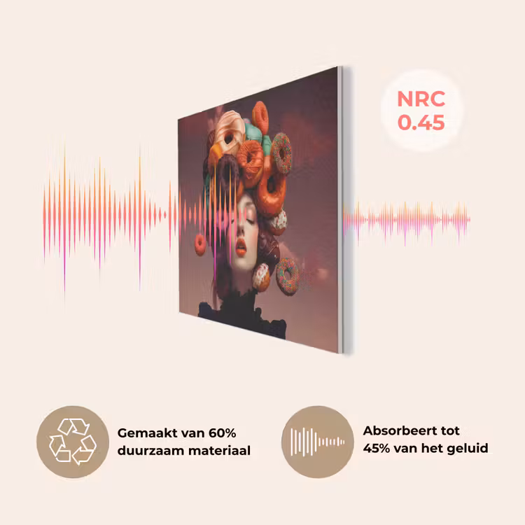 Vrouw - Donuts - Kleurrijk PET vilt klein -USP_NL