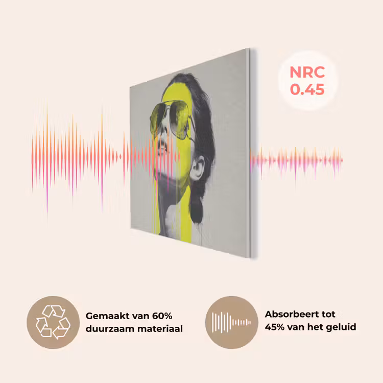 Vrouw - Bril - Verf PET vilt klein -USP_NL
