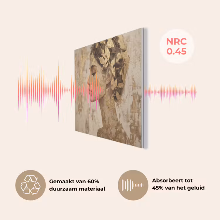 Vrouw - Goud - Abstract - Textuur PET vilt klein -USP_NL